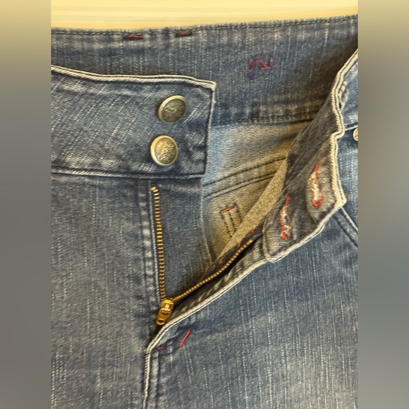 Vintage Marithe Francois Girbaud Dark Blue Straight Leg Jeans Size 10 - Picture 5 of 11